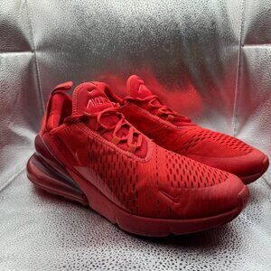 Size 11 Nike Air Max 270 University Triple Red Mens Running Shoes CV7544-600